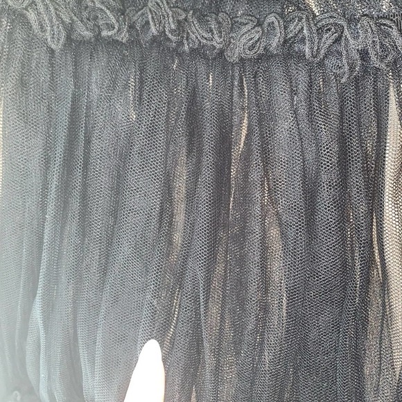 Anthropologie x Zeta Size 2 Tali Black Mesh Mini Dress - Picture 9 of 11